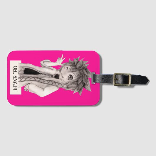 Anime Guy O SNAP, originele tekening Bagagelabel (Voorkant (horizontaal))