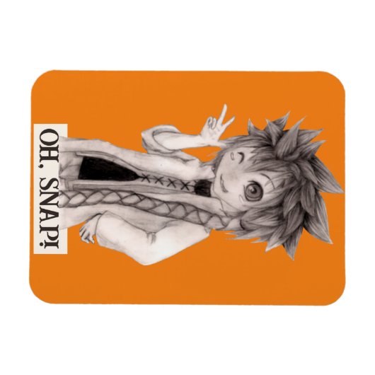 Anime Guy O SNAP, originele tekening Magneet (Horizontaal)