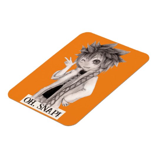 Anime Guy O SNAP, originele tekening Magneet (Linkerzijde)