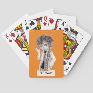 Anime Guy O SNAP, originele tekening Pokerkaarten
