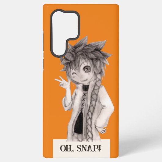 Anime Guy O SNAP, originele tekening Samsung Galaxy Hoesje (Achterkant)