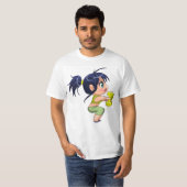 anime gym meme t-shirt (Voorkant volledig)