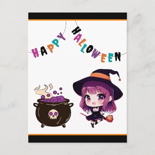 Anime/Halloween/Heks/Herfst Vlakke Aankondiging Ka (Voorkant)