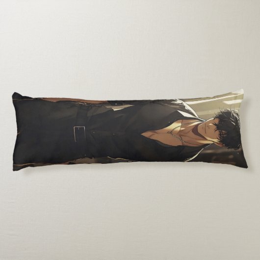 Anime Handsome Dangerous Man Lichaamskussen (Achterkant)