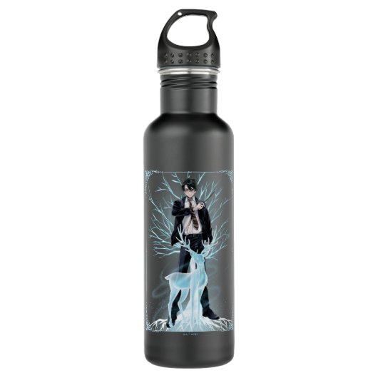 Anime HARRY POTTER™ Heren Patronus Waterfles (Voorkant)
