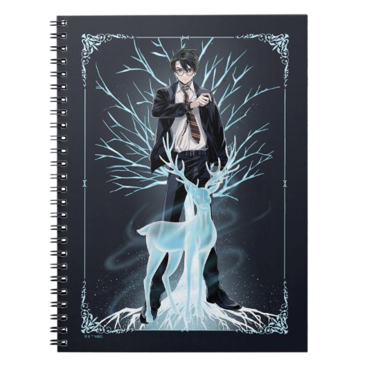 Anime HARRY POTTER™ Herten-Patronus Notitieboek (Voorkant)
