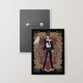 Anime HARRY POTTER™ Lijst Button (Voorkant / Achterkant)