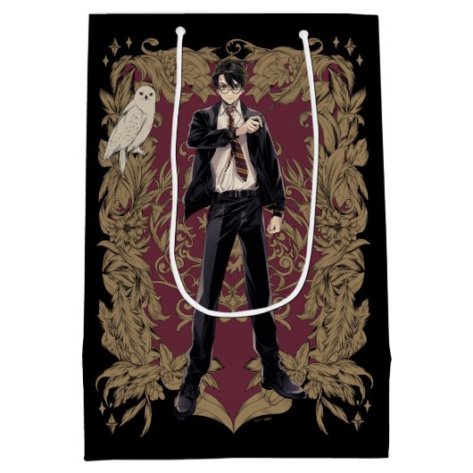Anime HARRY POTTER™  Lijst Medium Cadeauzakje (Achterkant)