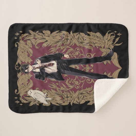 Anime HARRY POTTER™  Lijst Sherpa Deken (Voorkant (horizontaal))