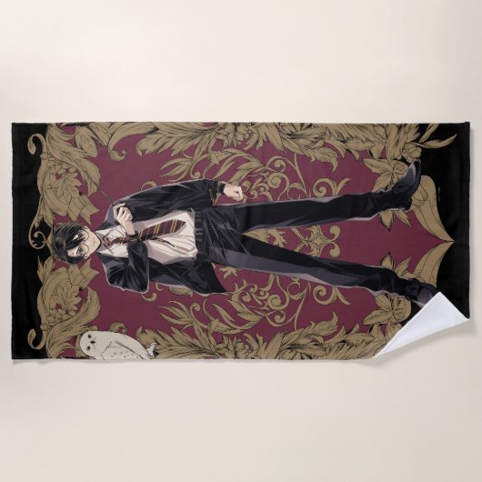 Anime HARRY POTTER™ Lijst Strandlaken (Voorkant)