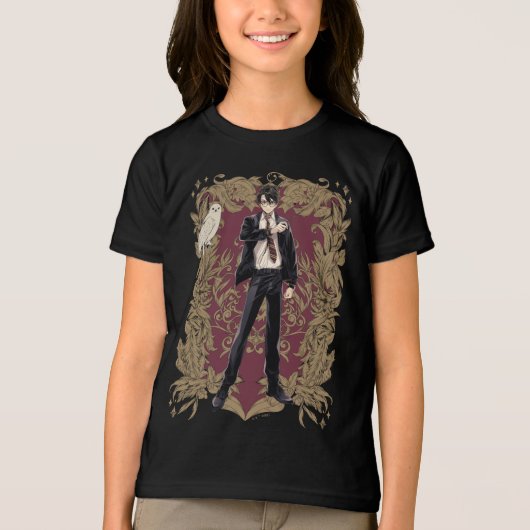 Anime HARRY POTTER™ Lijst Tri-Blend Shirt (Voorkant)