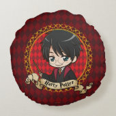 Anime Harry Potter Rond Kussen (Achterkant)