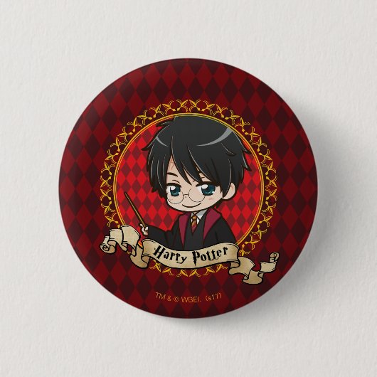 Anime Harry Potter Ronde Button 5,7 Cm (Voorkant)