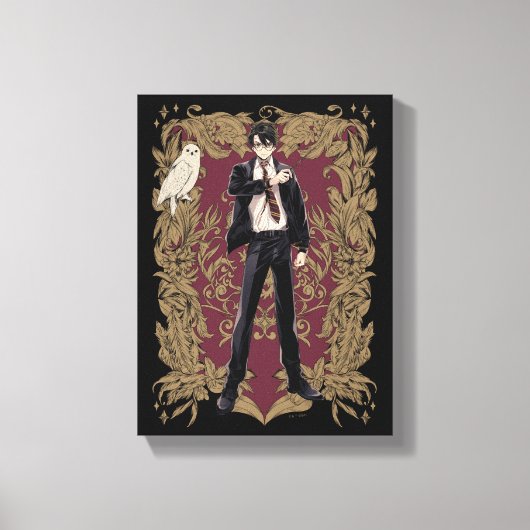 Anime HARRY POTTER™ Sierlijke Lijst Canvas Afdruk (Voorkant)