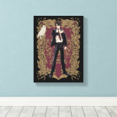 Anime HARRY POTTER™ Sierlijke Lijst Canvas Afdruk (Insitu (Houten vloer))