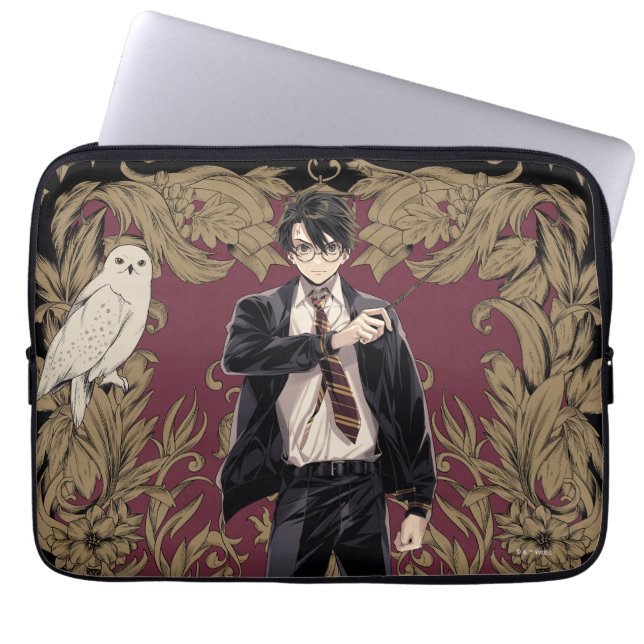 Anime HARRY POTTER™ Sierlijke Lijst Laptop Sleeve (Voorkant)