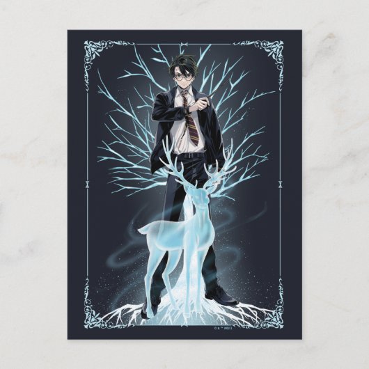 Anime HARRY POTTER™ Stag Patronus Briefkaart (Voorkant)