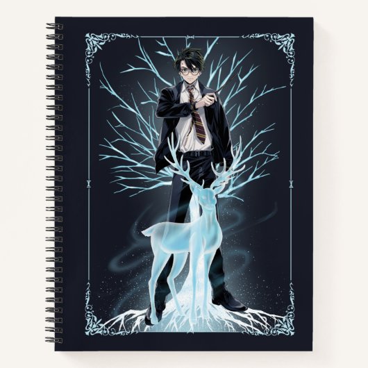 Anime HARRY POTTER™ Stag Patronus Notitieboek (Voorkant)