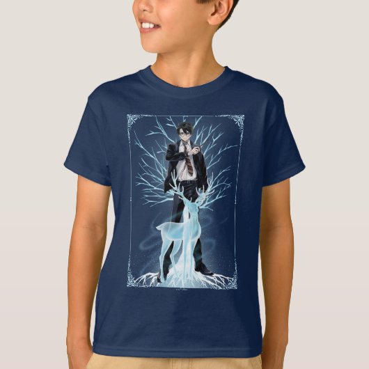 Anime HARRY POTTER™ Stag Patronus T-shirt (Voorkant)