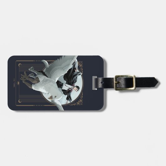 Anime HARRY POTTER™ Vlucht met Buckbeak Bagagelabel (Voorkant horizontaal)