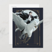 Anime HARRY POTTER™ Vlucht met Buckbeak Briefkaart (Voorkant / Achterkant)