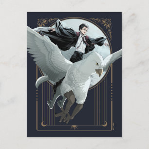 Anime HARRY POTTER™ Vlucht met Buckbeak Briefkaart
