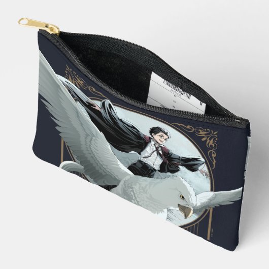 Anime HARRY POTTER™ Vlucht met Buckbeak Etui (Open)