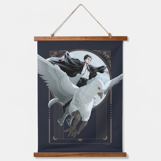 Anime HARRY POTTER™ Vlucht met Buckbeak Hangend Wandkleed (Voorkant)