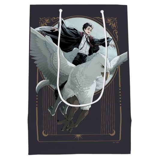 Anime HARRY POTTER™ Vlucht met Buckbeak Medium Cadeauzakje (Achterkant)