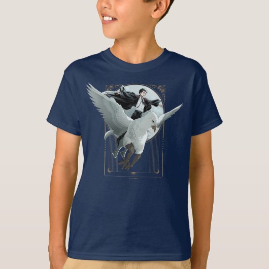 Anime HARRY POTTER™ Vlucht met Buckbeak T-shirt (Voorkant)