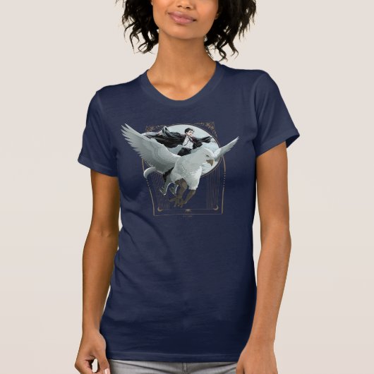 Anime HARRY POTTER™ Vlucht met Buckbeak T-shirt (Voorkant)