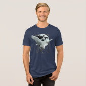 Anime HARRY POTTER™ Vlucht met Buckbeak Tri-Blend Shirt (Voorkant volledig)