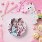 Anime harten Valentijnsdag Papieren Kommen (Feest)
