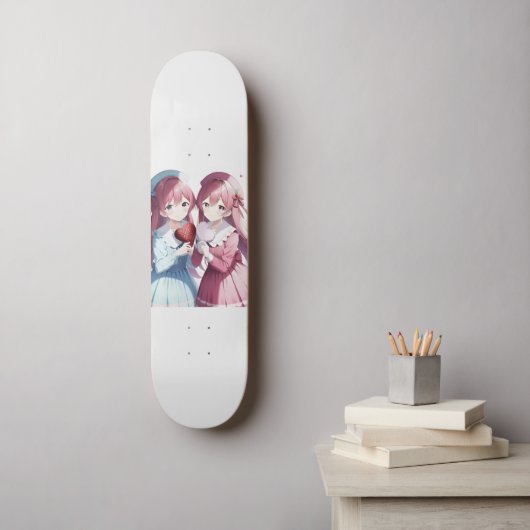 Anime harten Valentijnsdag Persoonlijk Skateboard (Muurkunst)