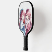 Anime harten Valentijnsdag Pickleball Paddle (Links)