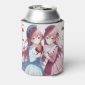 Anime harten Valentijnse versie Blikjeskoeler (Blikje Achterkant)