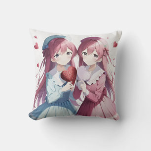 Anime harten Valentijnse versie Kussen