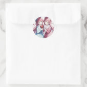 Anime harten Valentijnse versie Ronde Sticker (Tas)