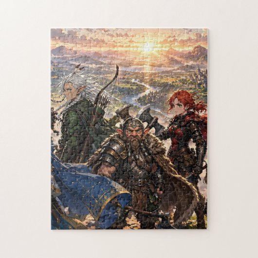 Anime Helden Team Legpuzzel (Verticaal)