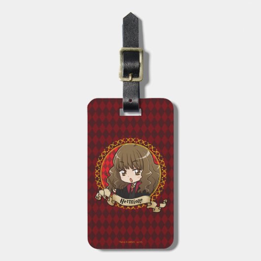 Anime Hermione Granger Bagagelabel (Voorkant verticaal)