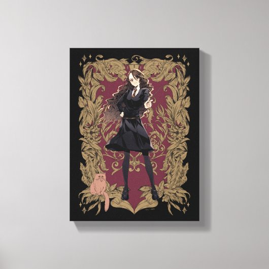 Anime Hermione Granger  Lijst Canvas Afdruk (Voorkant)