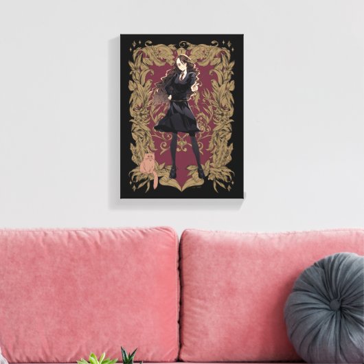 Anime Hermione Granger  Lijst Canvas Afdruk (Insitu (Woonkamer))