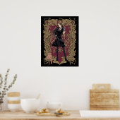 Anime Hermione Granger  Lijst Poster (Keuken)