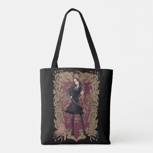 Anime Hermione Granger  Lijst Tote Bag (Achterkant)