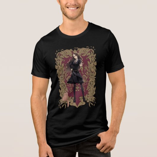 Anime Hermione Granger Lijst Tri-Blend Shirt (Voorkant)
