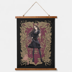 Anime Hermione Granger Sierlijke Lijst Hangend Wandkleed