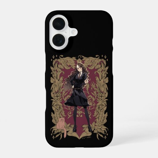 Anime Hermione Granger Sierlijke Lijst iPhone 16 Hoesje (Achterkant)
