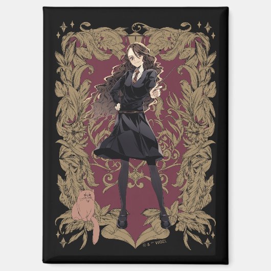 Anime Hermione Granger Sierlijke Lijst Magneet (Voorkant)
