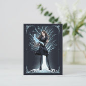 Anime Hermione Granger's Otter Patronus Briefkaart (Staand voorkant)