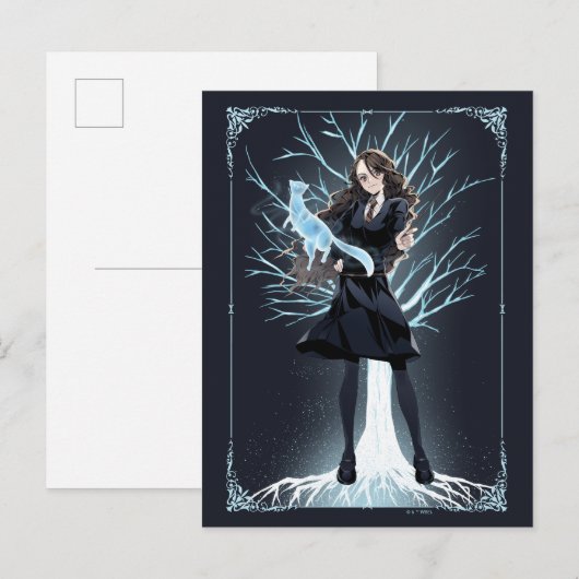 Anime Hermione Granger's Otter Patronus Briefkaart (Voorkant / Achterkant)